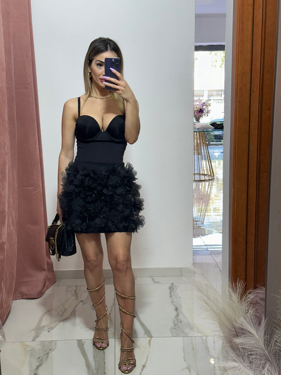 LALALAND MINI GONNA CON PETALI